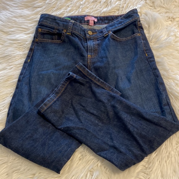 Lilly Pulitzer Jeans size 2 palm beach fit inseam 24” excellent condition - Picture 9 of 12